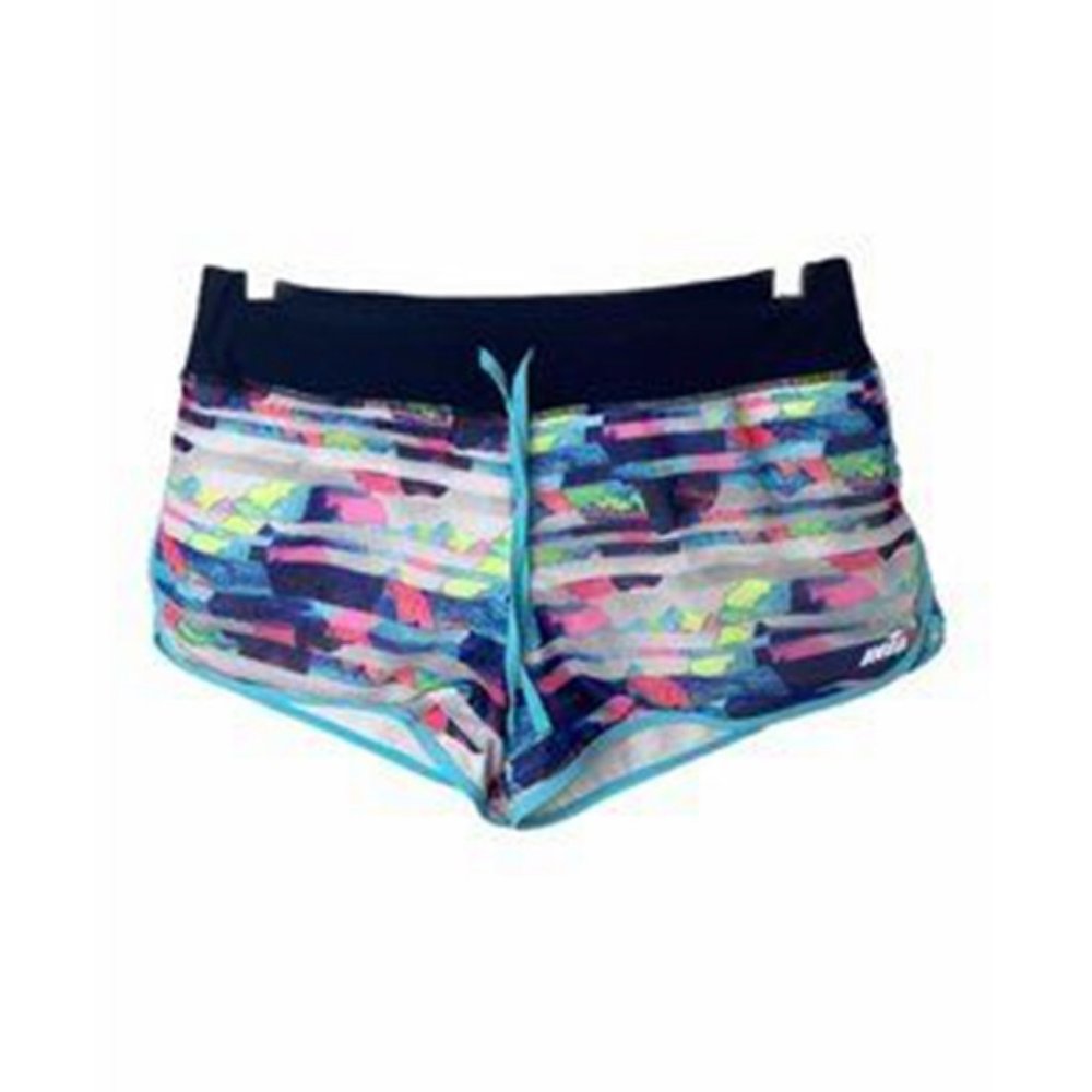 pink and blue athletic shorts